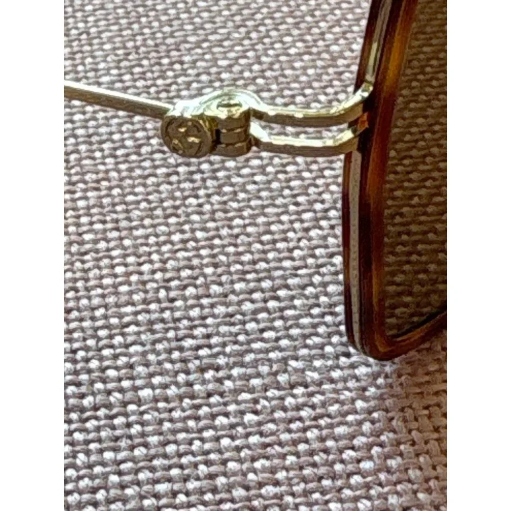 Gucci Square Sunglasses in Havana Gold Brown GG1848S-002 Sunnies